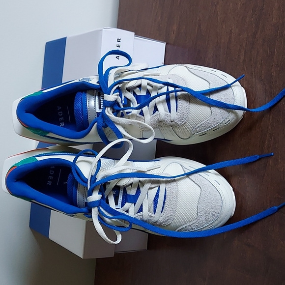 Puma RS-100 Ader Error Whisper White LAPIS blue new in box men's 8  Eur 40.5 - Picture 7 of 10
